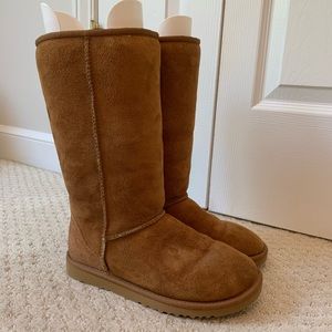Brown/Tan Ugg Classic Tall Boot Women 7 Euro 37